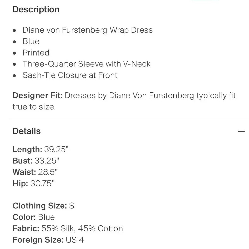 Diane von Furstenberg dress size 4 - Picture 5 of 5